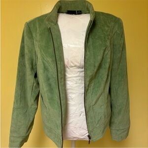Green Suede Women's Jacket